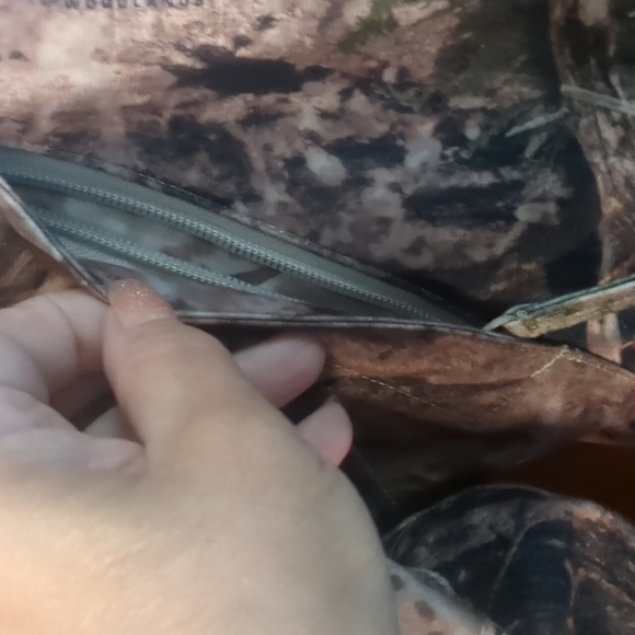 CABELA'S* dry fit camo jacket lined 6pckt zip/snap front dbl placket visor hood - Picture 7 of 16